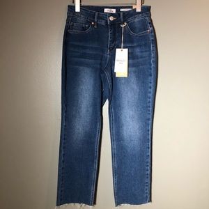 NWT Royalty For Me Petite High Rise Straight Jeans 8P